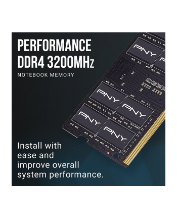 pny Pamięć notebookowa 16GB DDR4 SODIMM 3200 MN16GSD43200-TB