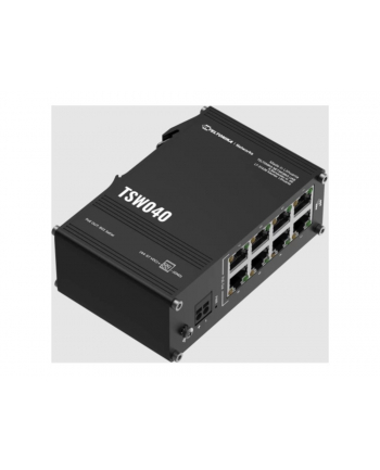 teltonika Przełącznik niezarządzalny Industrial switch TSW040 8xPoE+, 8x10/100 Eth, DIN nr 2
