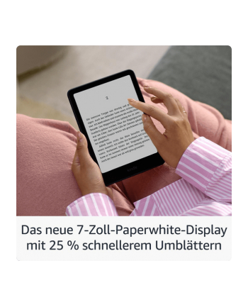 Ebook New Kindle PaperBIAŁY (12th Generation) - 2024 release 7” glare-free 16GB Wi-Fi (Without Lockscreen Ads) Black