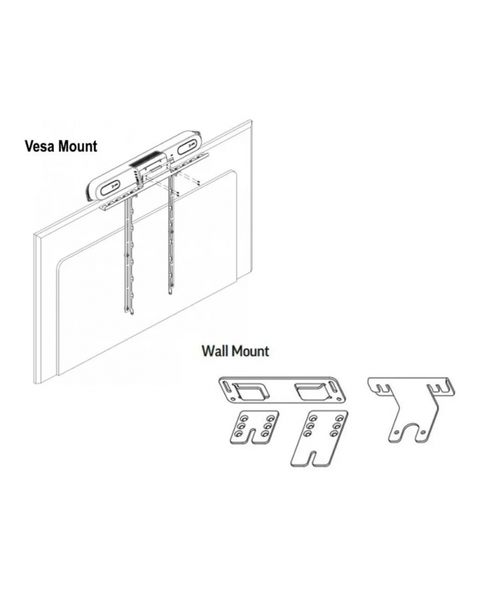 poly Uchwyt VESA i uchwyt ścienny Studio X30/X32/V12 875L6AA główny