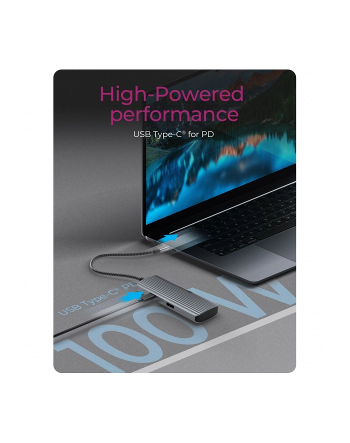icybox Stacja dokująca IB-DK4022a-CPD 6w1, HDMI,USB,PD główny