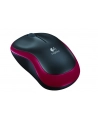 Logitech Wireless Mouse M185 Red - nr 26