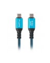 lanberg Kabel USB-C M/M USB4 1.5M 240W 60HZ czarno-niebieski - nr 3