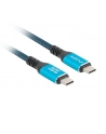 lanberg Kabel USB-C M/M USB4 1.5M 240W 60HZ czarno-niebieski - nr 5