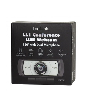 logilink Kamera konferencyja, HD, USB, szeroki kąt 120, 2x mikrofon nr 1