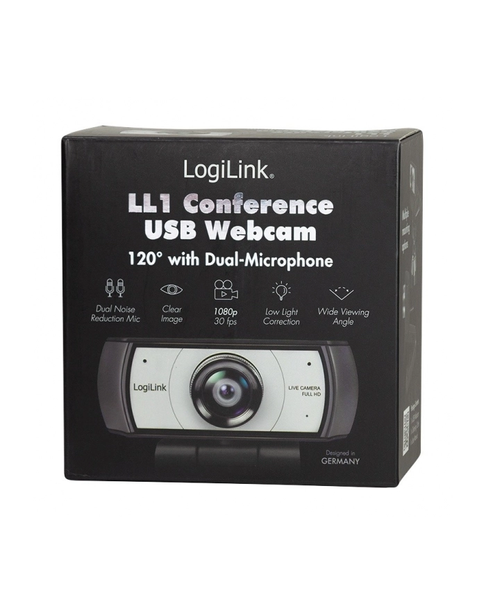 logilink Kamera konferencyja, HD, USB, szeroki kąt 120, 2x mikrofon główny