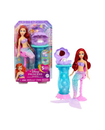 Lalka Barbie Disney Princess Arielka Muszelkowa toaletka JBF86 MATTEL nr 2