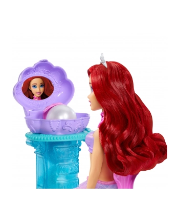Lalka Barbie Disney Princess Arielka Muszelkowa toaletka JBF86 MATTEL nr 1