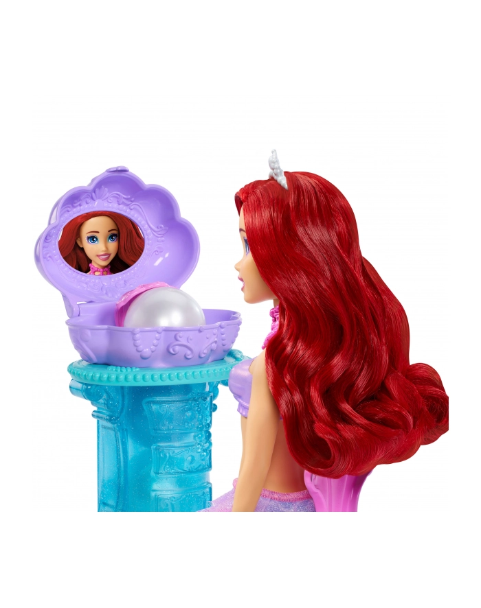 Lalka Barbie Disney Princess Arielka Muszelkowa toaletka JBF86 MATTEL główny