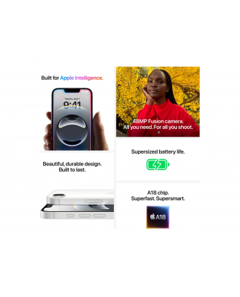 apple iPhone 16E 256GB biały