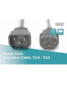 digitus Kabel przedłużający zasilający Typ IEC C14/IEC C13 M/Ż czarny 5m - nr 5