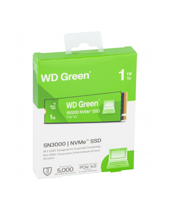 western digital Dysk SSD Green 1TB M.2 2280 SN3000 NVMe PCIE4.0 nr 1