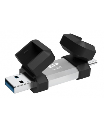 silicon power Pendrive C51 64GB USB-A USB-C 120 MB/s Srebrny