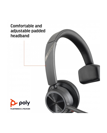 poly Zestaw słuchawkowy Voyager 4310-M UC + kabel USB-A na USB-C + adapter BT700 7Y210AA