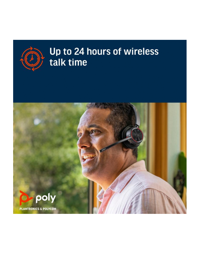 poly Zestaw słuchawkowy Voyager 4310-M UC + kabel USB-A na USB-C + adapter BT700 7Y210AA główny