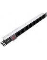 Equip Listwa zasilająca Steckdosenleiste 19''1HE8fach Schukon. 1.8m Alu Sch (333293) - nr 25