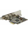 Delock Karta sieciowa PCIe-Card > 3x ect. FireWire B + int. A (89864) - nr 15