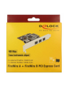 Delock Karta sieciowa PCIe-Card > 3x ect. FireWire B + int. A (89864) - nr 1