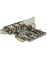 Delock Karta sieciowa PCIe-Card > 3x ect. FireWire B + int. A (89864) - nr 20