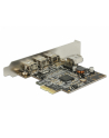 Delock Karta sieciowa PCIe-Card > 3x ect. FireWire B + int. A (89864) - nr 7