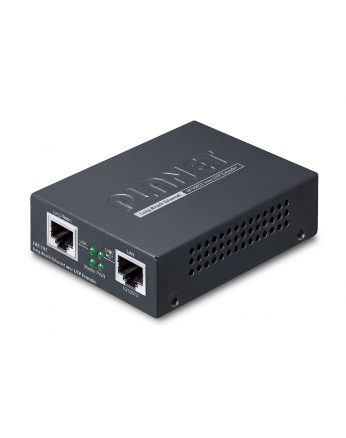 Planet Terminal sieciowy 1-Port 10/100TX Ethernet over Nadajnik i odbiornik sieci Czarny (LRE101) główny