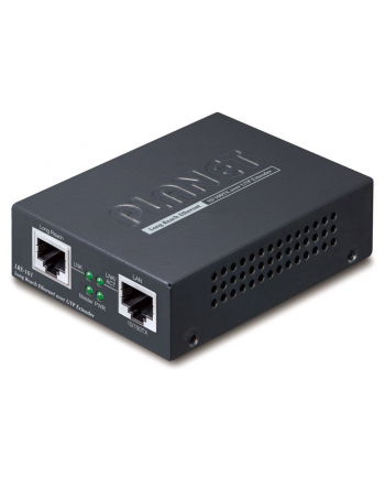 Planet Terminal sieciowy 1-Port 10/100TX Ethernet over Nadajnik i odbiornik sieci Czarny (LRE101)