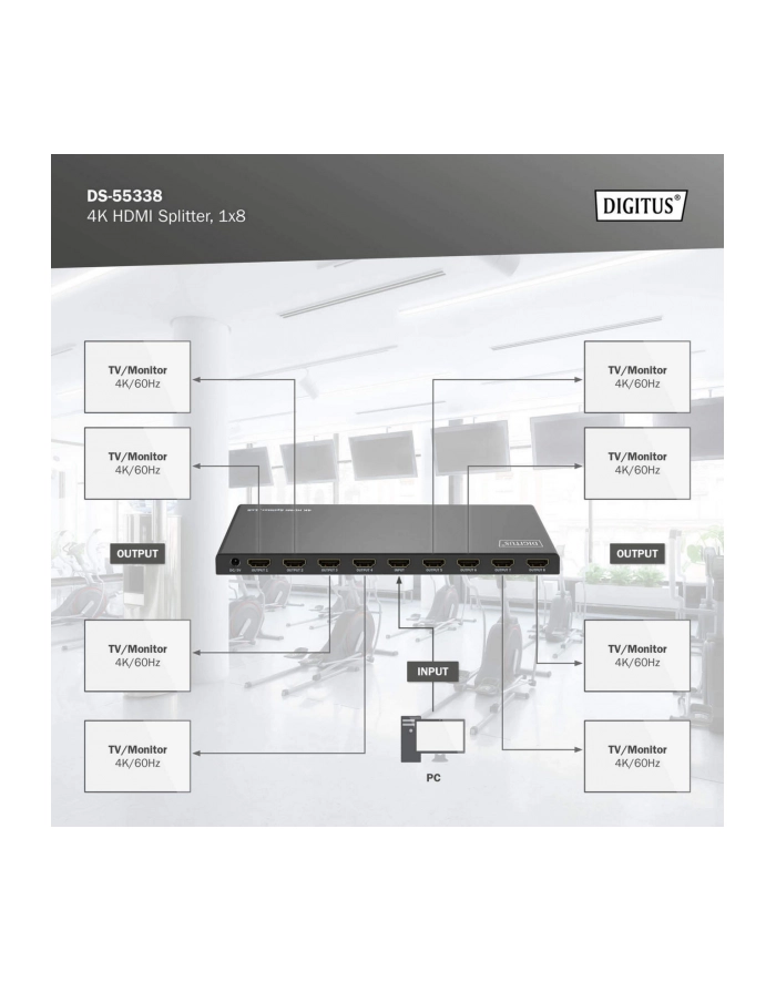 digitus *Splitter HDMI DS-55338 główny