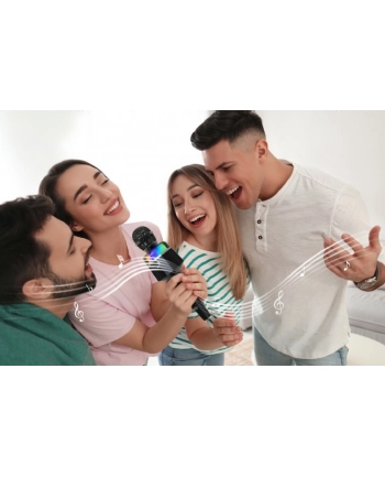 GEMBIRD Bezprzewodowy mikrofon karaoke czarny nr 1