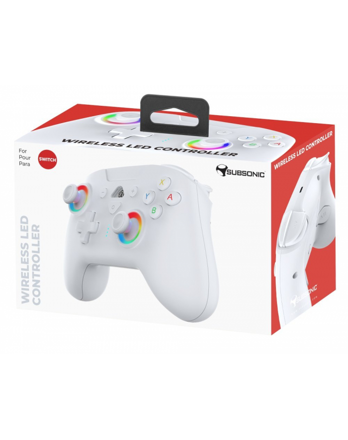Subsonic Wireless Led Controller White - Nintendo Switch SA56332 główny