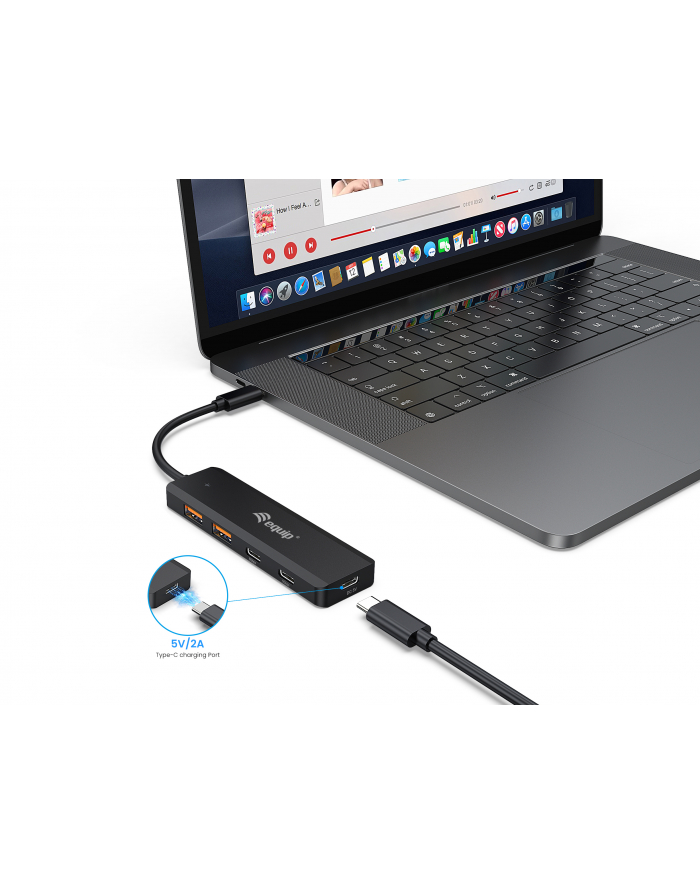 Equip USB-Hub 4-Port 3.2/C 2xUSB-C 2xUSB-A 10Gbps (128966) główny