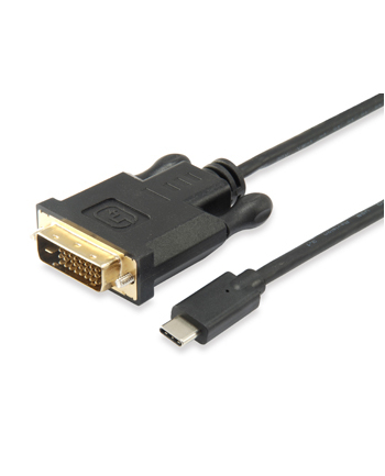 Equip Kabel Usb Adapterkabel C St Gt Dvi 1 8M Schwarz Polybeutel