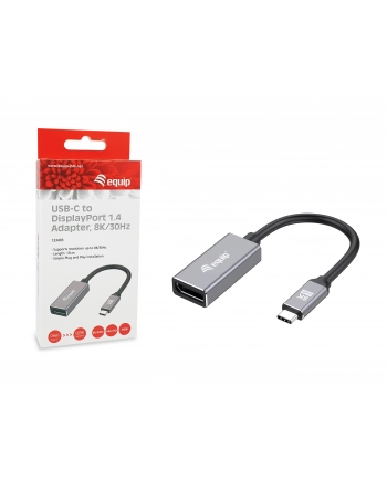 Equip Adapter AV Adapter USB-C -> DisplayPort 1.4 8K60Hz 0.15m gr (133493)