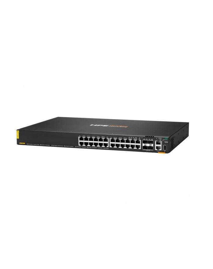 hewlett packard enterprise HPE Aruba Networking CX 6200F 24G Class-4 PoE 4SFP+ 370W Switch (EN) główny