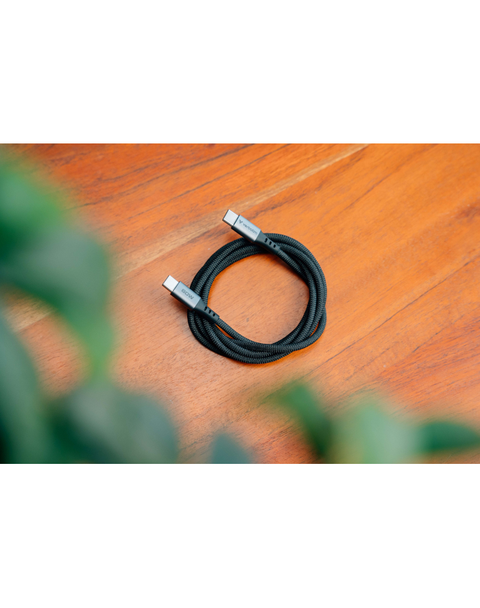 Kabel Verbatim USB-C(M) - USB-C(M) 1,2m, 60W, PD, czarny główny