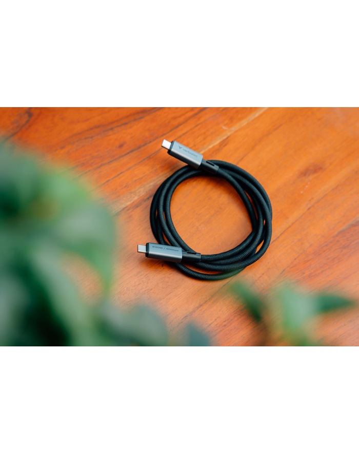 Kabel USB 4 Verbatim USB-C(M) - USB-C(M) 1,2m, 240W, PD, czarny główny