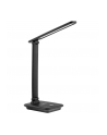 Lampka biurkowa LED Maclean MCE616 B, max. 9W, 220-240V AC, możliwość zmiany barwy, ściemnialna, ładowarka bezprz., 450lm, czarna - nr 1