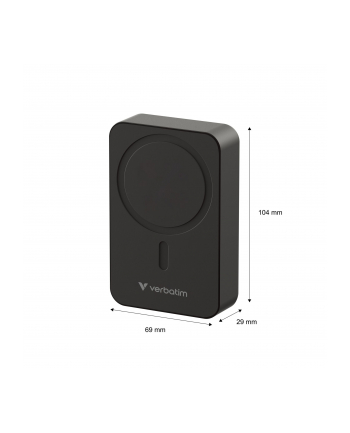 Powerbank Verbatim Charge 'n' Go Essentials Magnetic Wireless 20000mAh USB-C PD 3.0 Black nr 2