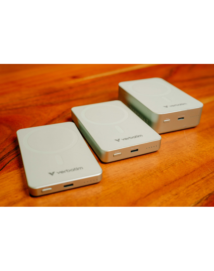 Powerbank Verbatim Charge 'n' Go Essentials Magnetic Wireless 5000mAh USB-C PD 3.0 Green główny