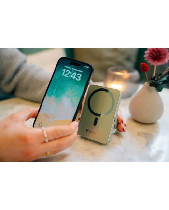 Powerbank Verbatim Charge 'n' Go Magnetic Wireless with Stand 10000mAh USB-C PD 3.0 Green nr 2