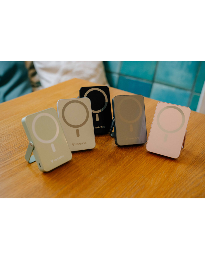 Powerbank Verbatim Charge 'n' Go Magnetic Wireless with Stand 10000mAh USB-C PD 3.0 Green główny