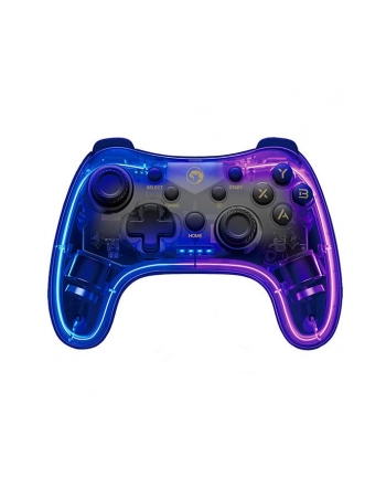 Gamepad Marvo GHOST 40, bezprzewodowy, LED,  17 przycisków, przezroczysty nr 1