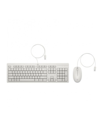 hp inc. Zestaw Klawiatura i mysz 225 przewodowe G2 biały AW5S6AA#ABB