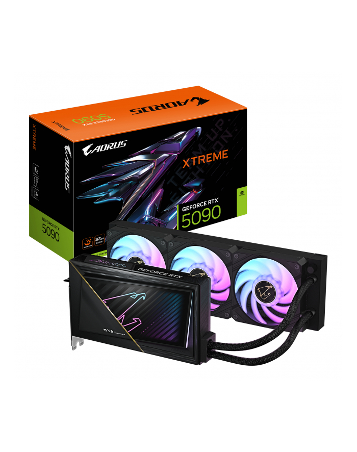 Karta VGA Gigabyte AORUS GeForce RTX 5090 XTREME WATERFORCE 32G 32GB GDDR7 512bit HDMI+3xDP PCIe5.0 główny
