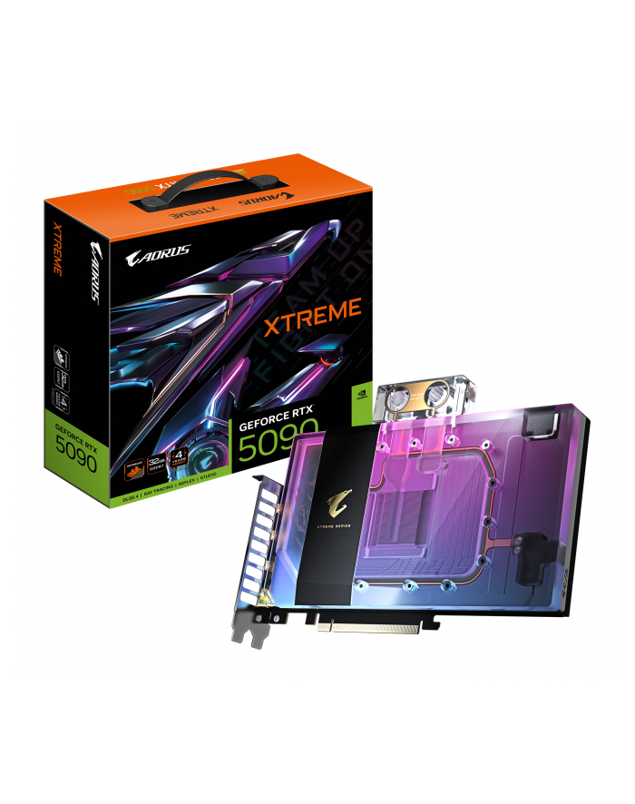 Karta VGA Gigabyte AORUS GeForce RTX 5090 XTREME WATERFORCE WB 32G 32GB GDDR7 512bit HDMI+3xDP PCIe5.0 główny