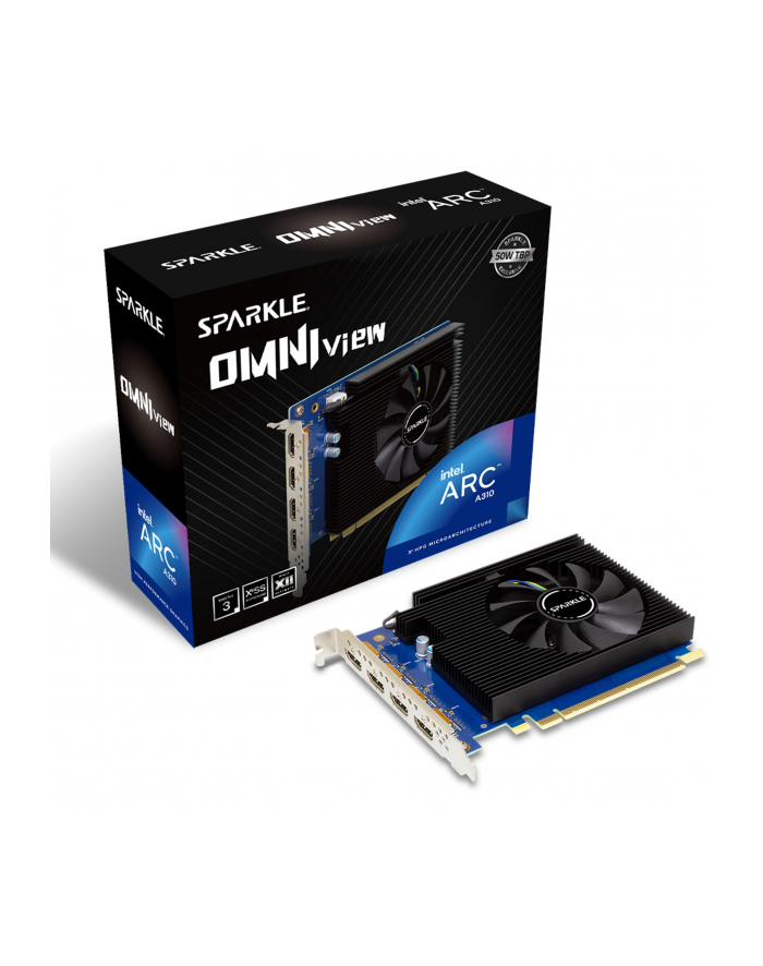A310 4GB Sparkle Intel Arc Omni View GDDR6 1 Fan główny
