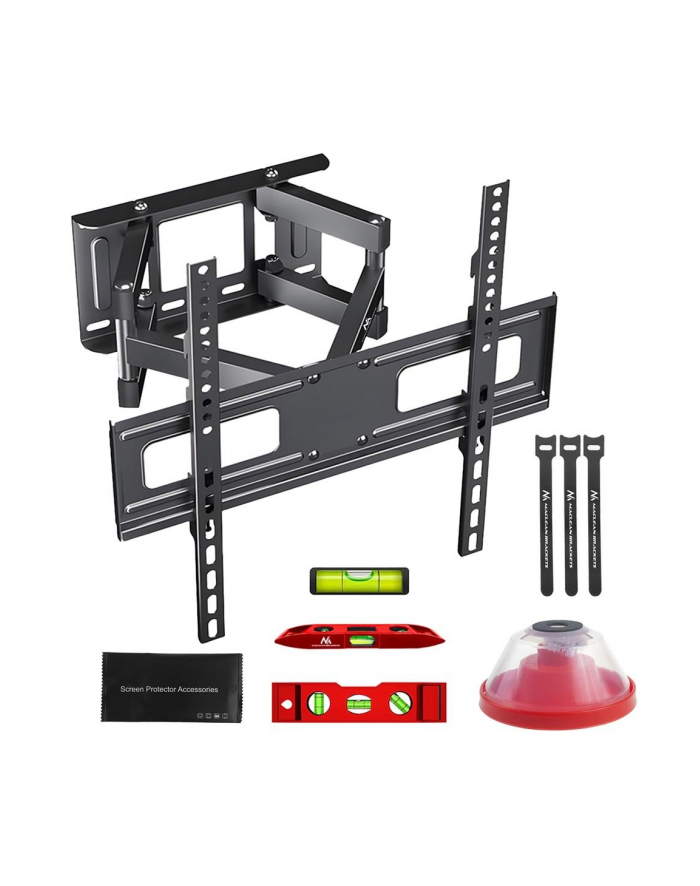 Uchwyt do TV Maclean, max VESA 400x400, 32-75'', 50kg, reg.kąta w pionie i poziomie, profil 80-380mm, czarny, MC-788 główny