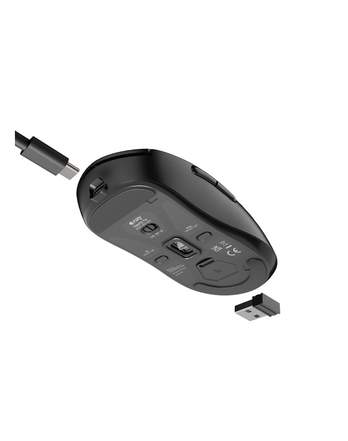 Mysz bezprzewodowa Fury Tanto T4 Wireless dla graczy 12000 DPI czarna główny