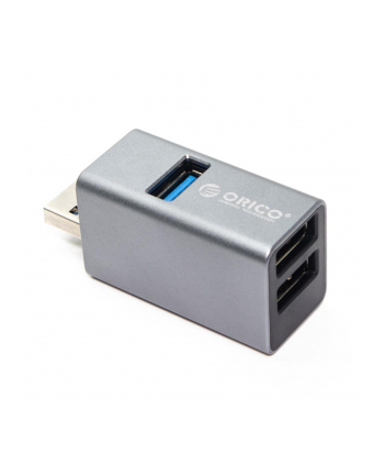 HUB USB-A Orico MINI-U32L-GY-BP 3x USB-A 5 Gbps, aluminiowy