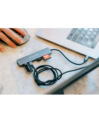  Hub USB Verbatim Multi Port Essentials USB-C PD, USB-C, 2xUSB-A 3.0, HDMI, SD/microSD nr 2