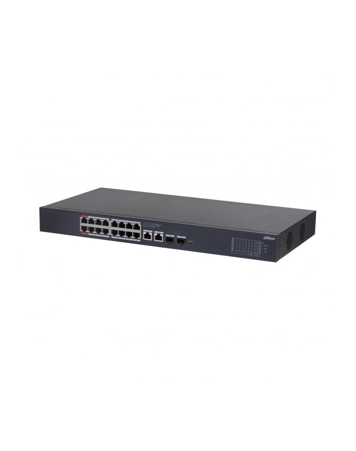 Switch zarządzalny Dahua CS4220-16GT-135 16x1GbE 2x1GbE uplink 2xSFP uplink PoE 135W główny